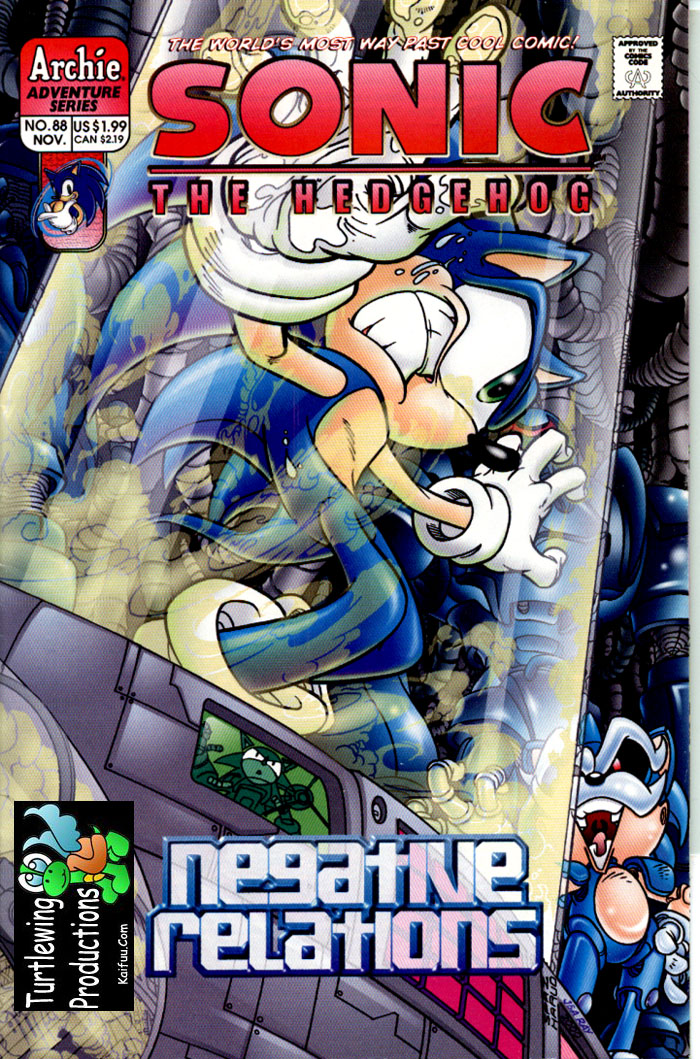 Sonic - Archie Adventure Series November 2000 Comic cover page